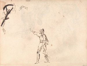 Standing Figure with Arm Upraised by George Romney